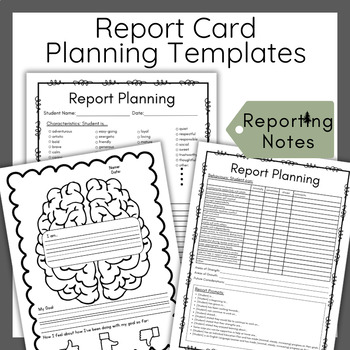 Preview of Report Card and Conferencing Templates