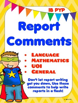 Preview of IB PYP Report Comments