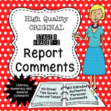 Report Comments - Grade 1/2 - High Quality Original! - US 
