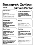 Report Outline: Famous Person