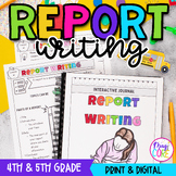 Expository Report Writing - 4th & 5th Grade Anchor Charts,