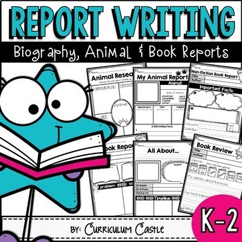 Preview of Report Writing BUNDLE: Biography, Animal & Book Reports