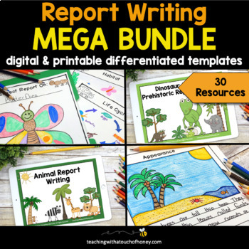 Preview of Report Writing Templates BUNDLE | Informational Writing | Research Reports