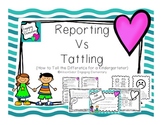 Reporting Vs. Tattling