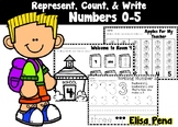 Represent, Count, & Write Numbers 0-5 (Go Math Ch 1)