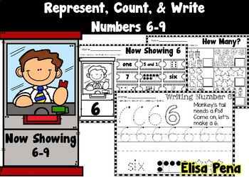 Preview of Represent, Count, and Write Numbers 6-9 (Go Math Ch. 3)