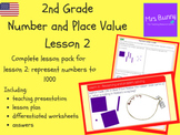 Represent numbers to 1000 lesson pack (2nd Grade Number an