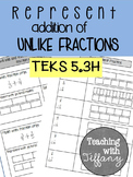 Representing Addition of Unlike Fractions with Pictorial M