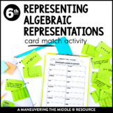 Representing Algebraic Relationships Card Activity | Table