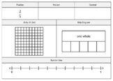 Representing Benchmark Fractions and Percents Practice / S