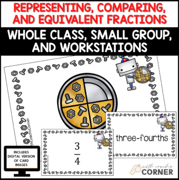 Preview of Equivalent Fractions Games, Representing Fractions & Comparing Fractions Games