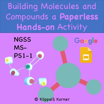 Preview of Representing Compounds and Molecules Hands-on Paperless {Digital} Activity