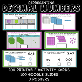 Representing Decimal Numbers using base ten blocks (printa
