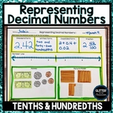 Representing Decimals - Tenths and Hundredths Activities -