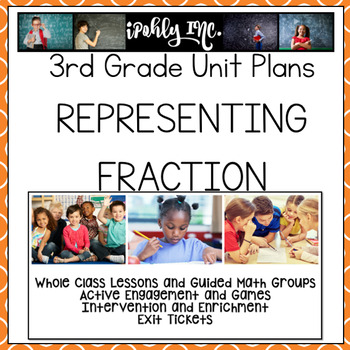 Preview of Representing Fractions Lesson Plans 3rd Grade {3.3A 3.3B 3.3C 3.3D 3.3E 3.7A}
