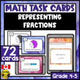 Representing Fractions | Paper or Digital Task Cards