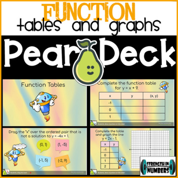 Preview of Representing Linear Functions with Tables and Graphs for Google Slides/Pear Deck