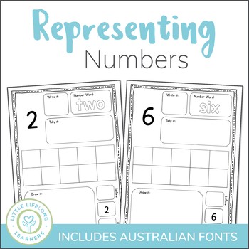 Preview of Representing Numbers Activity Sheets