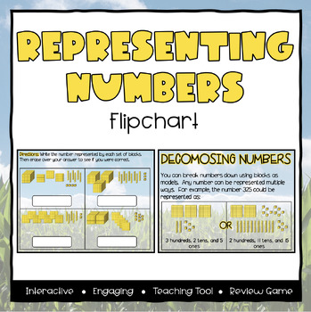 Preview of Representing Numbers ActivInspire Flipchart - Third Grade