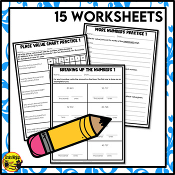 representing numbers worksheets grade 5 by brain ninjas tpt