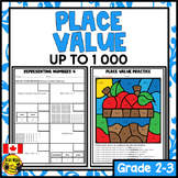 Place Value to 1 000 Worksheets