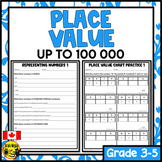 Place Value to 100 000 Worksheets