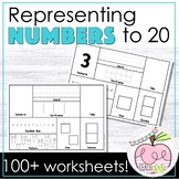 Representing Numbers to 20 in Different Ways Worksheets