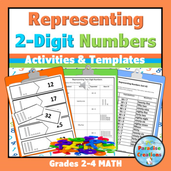 Preview of Representing Two Digit Numbers in Standard, Word, and Expanded Form