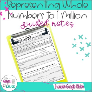 Preview of Representing Whole Numbers to 1 Million Guided Notes