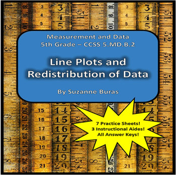 Preview of Representing and Interpreting Data in Line Plots and Redistribution:  5.MD.B.2