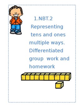 Preview of Representing two digit numbers as tens and ones 1.NBT2