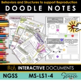 Reproduction Doodle Notes Vocabulary for MS-LS-1-4