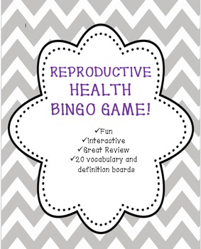 Preview of Health:  Reproductive Health Bingo!