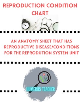 Preview of Reproductive System Disease/Condition Chart