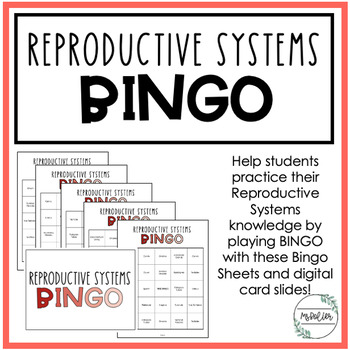 Preview of Reproductive Systems Bingo | Child Development | Family Consumer Sciences | FCS