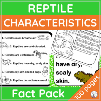 Reptile Characteristics Fact Pack - Animal Traits Classifications