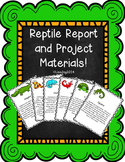 Reptile Expository Report Writing and Project Materials!