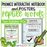 Reptile Words Two-Syllable VCe Interactive Notebook Activi