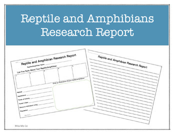 Preview of Reptile and Amphibian Research Report