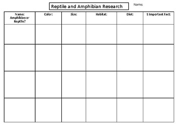 Preview of Reptile and Amphibian Web Search