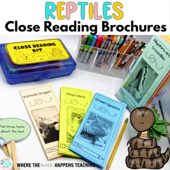 Preview of Reptiles Close Reading Passages - Reading Comprehension