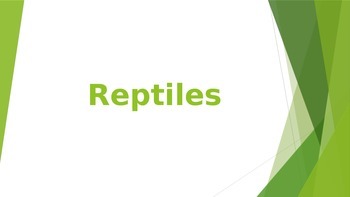 Preview of Reptiles Presentation (Editable)