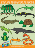 Reptiles and Amphibians Clip Art Collection