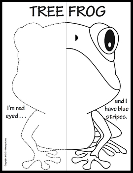 Preview of Reptiles and Amphibians Symmetry Activity Coloring Pages