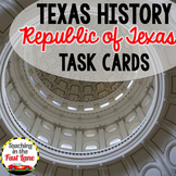 Republic of Texas Task Cards - Texas History