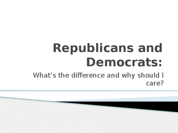 Preview of Republicans and Democrats: What's the Difference and Why Should I Care? PPT