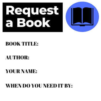 Preview of Request a Book