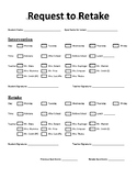 Request to retest/assess form