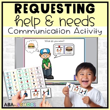 Preview of Requesting help & needs and wants Activities Speech Therapy & Special Education