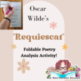 Requiescat by Oscar Wilde Foldable Poetry Analysis Activit
